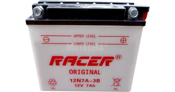Аккумуляторная батарея Racer (Рейсер) 12В, 7Ач (12N7A-3B) Аккумуляторная батарея Racer (Рейсер) 12В, 7Ач (12N7A-3B)